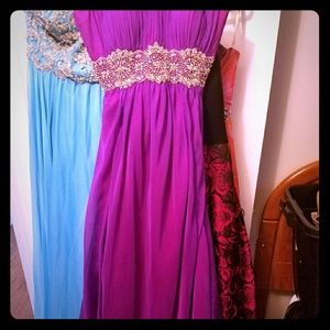 Beautiful purple gown